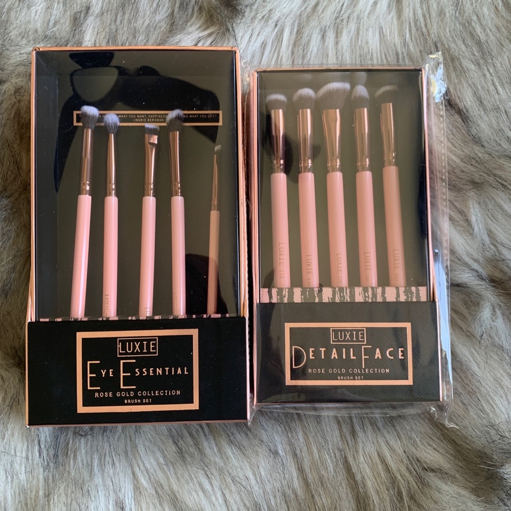Luxie eye and detail face brush sets